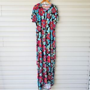 LuLaRoe Maria floral maxi dress size XL